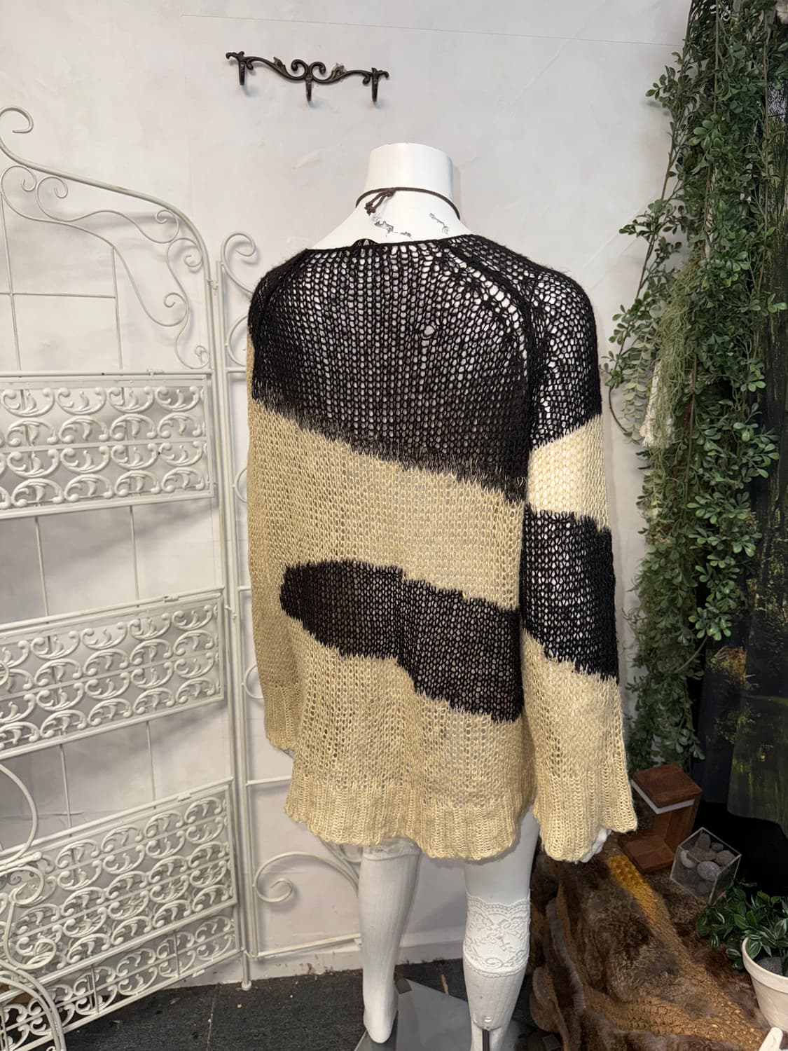 The Open Product Abstract Print Knit Top 상품이미지7