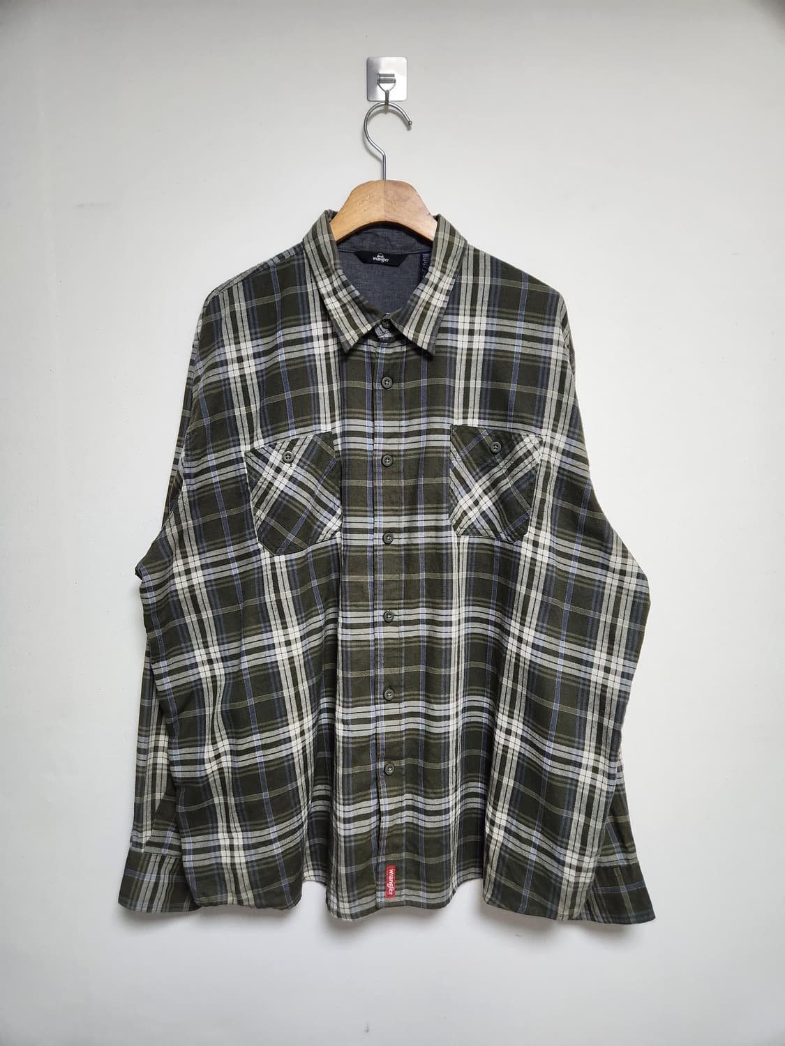 랭글러Wrangler 체크 코튼 셔츠 XL - S145 상품이미지1