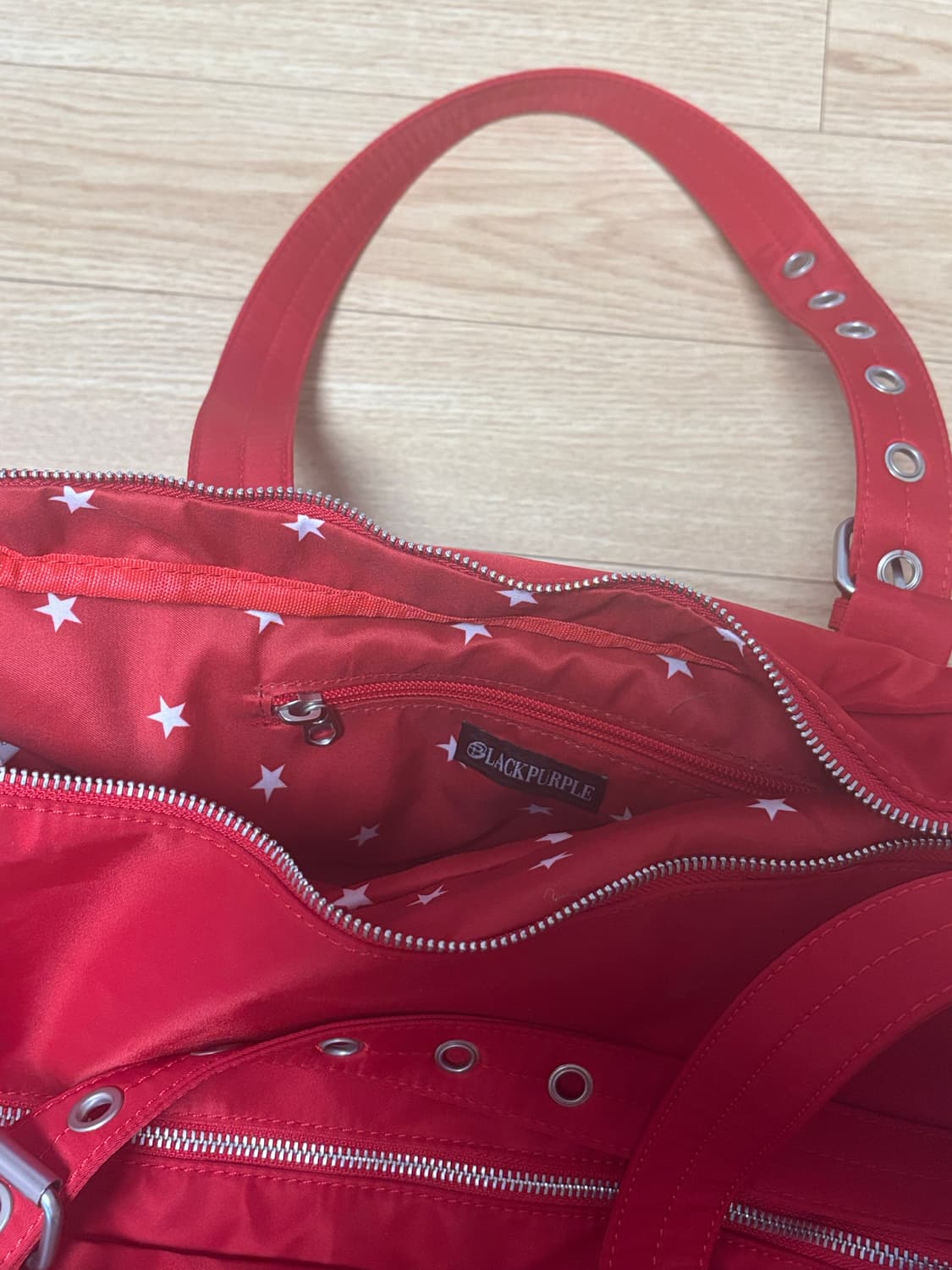 블랙퍼플 오버로드 카고백 레드 상품이미지5