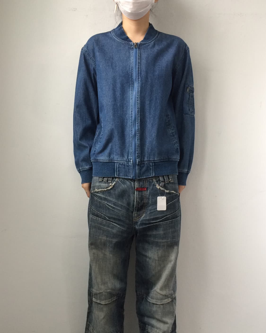 Denim bomber jacket 상품이미지1