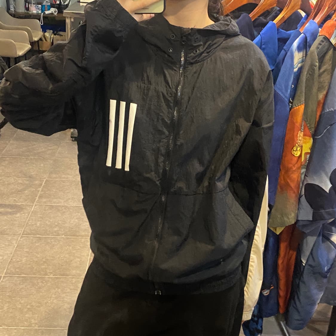 [NO.9] Adidas 블랙 바람막이 상품이미지2
