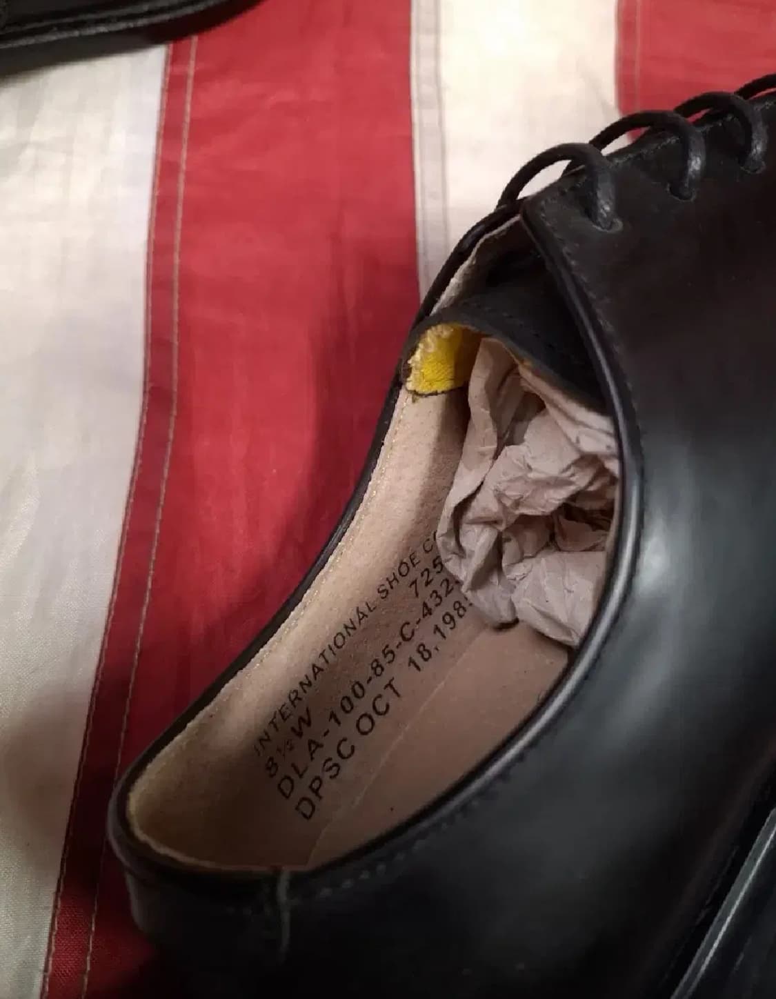 박스 새제품 오리지날 미해군 85's 지급용 옥스포드 단화 상품이미지5