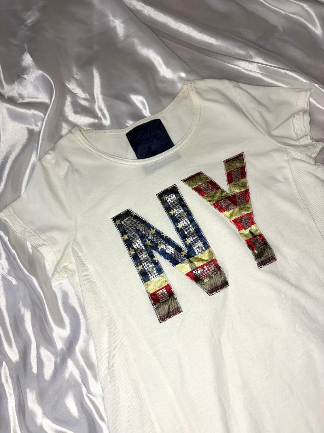 00‘s NY 스팽글 티셔츠 🇺🇸 상품이미지1