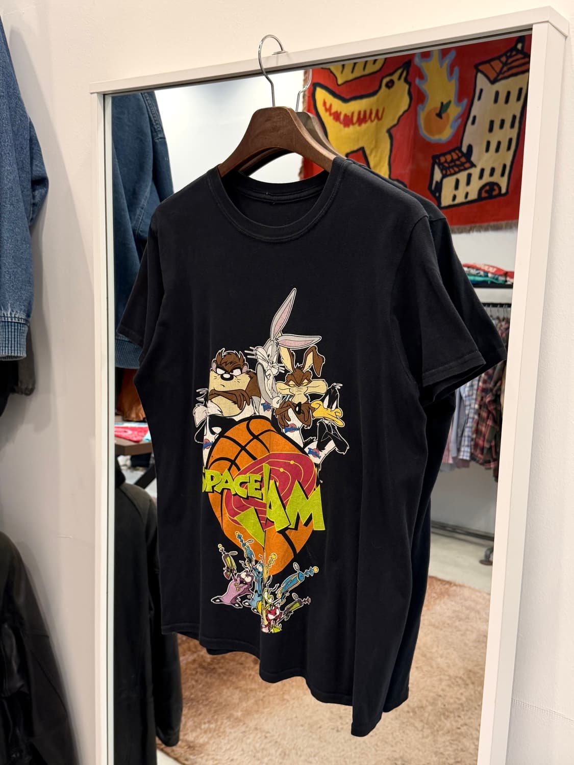 Vtg 빈티지 루니툰즈 스페이스 잼 카툰 반팔 티셔츠 상품이미지1