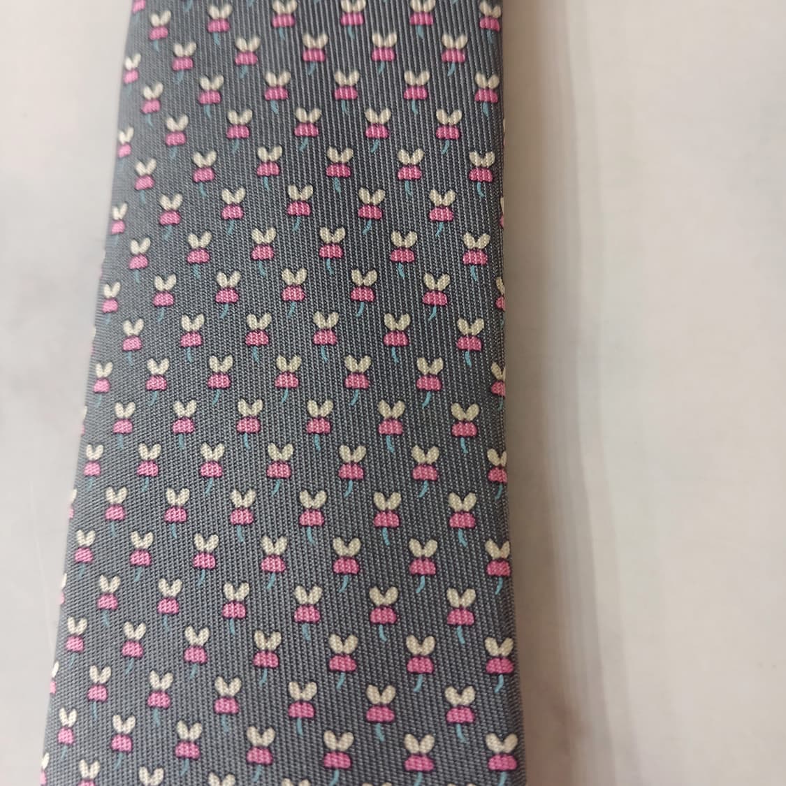 살바토레 페라가모 마우스 모티브 넥타이 8.7cm B등급 A19765 상품이미지7