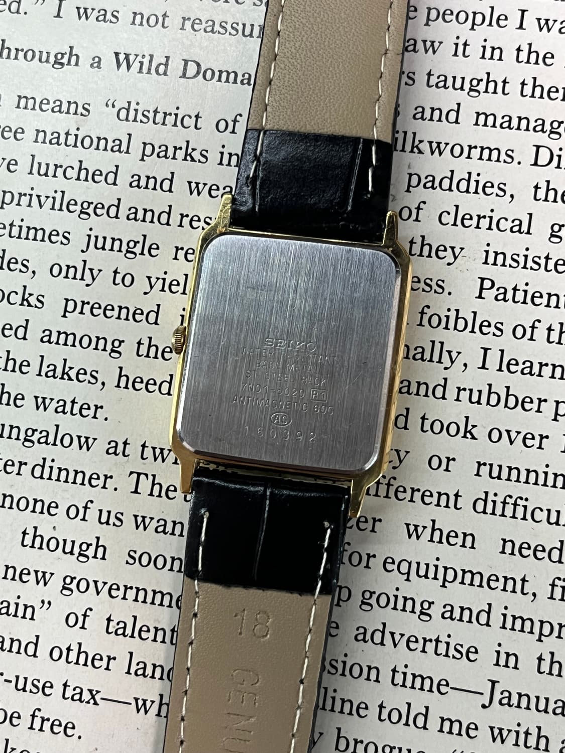 SEIKO 골드 탱크 쿼츠 상품이미지6