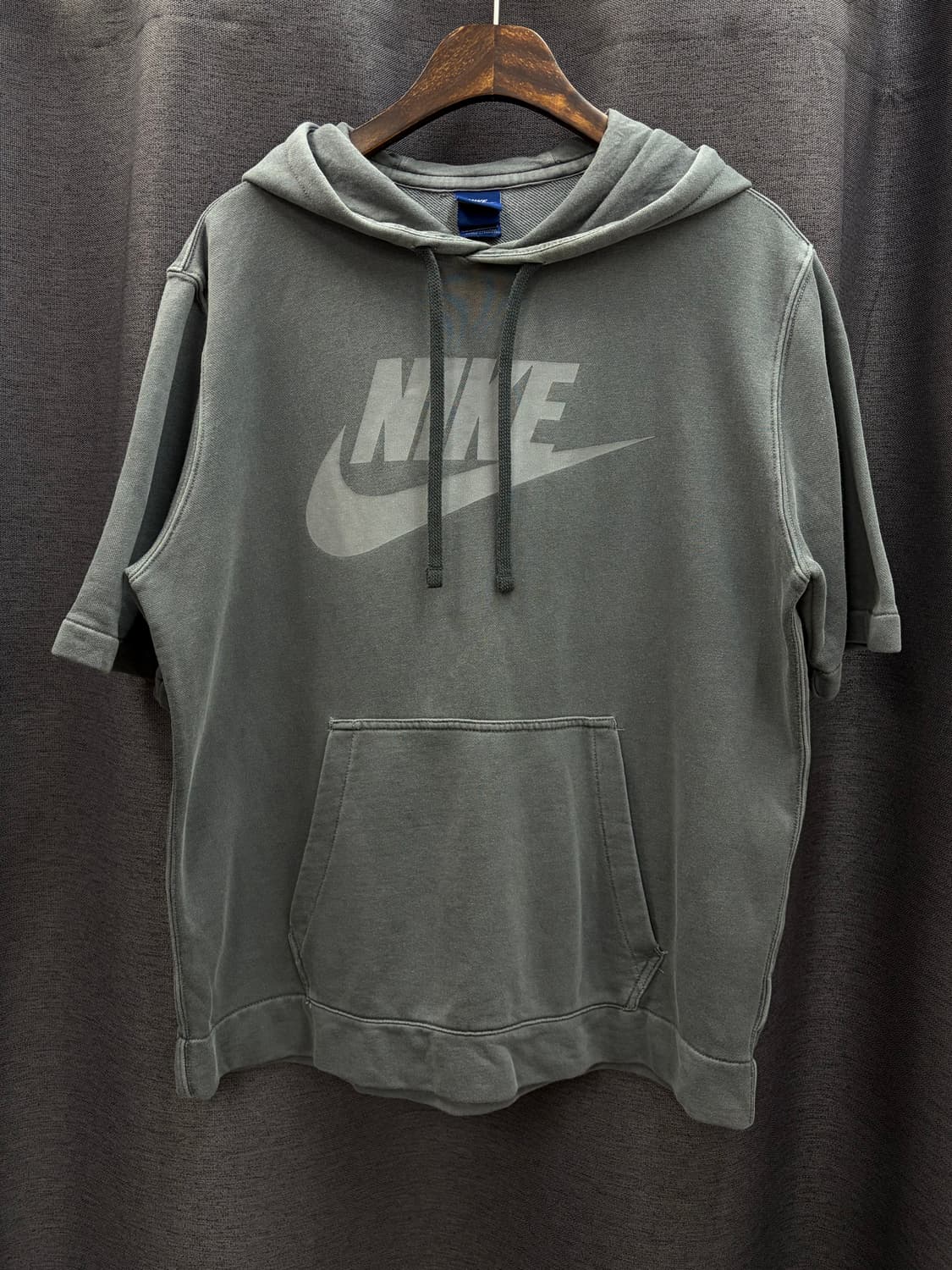 나이키 빈티지워싱 피그먼트 반팔 후드 티셔츠 빅로고 상품이미지1