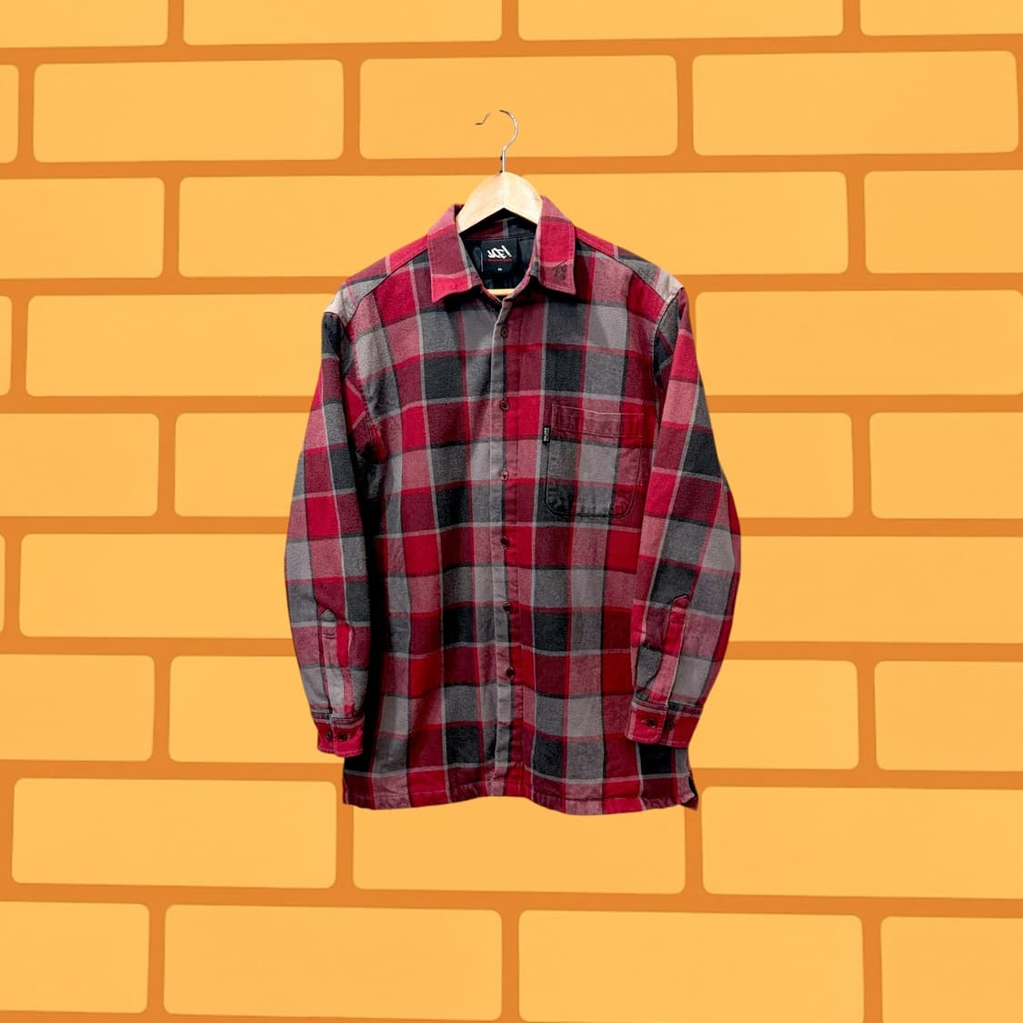 Majah Flavah 퀼팅 워크 셔츠 자켓 (L) 상품이미지1