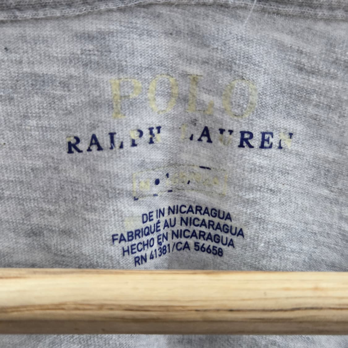 폴로랄프로렌 우먼 브이넥 티셔츠 그레이 M 상품이미지3