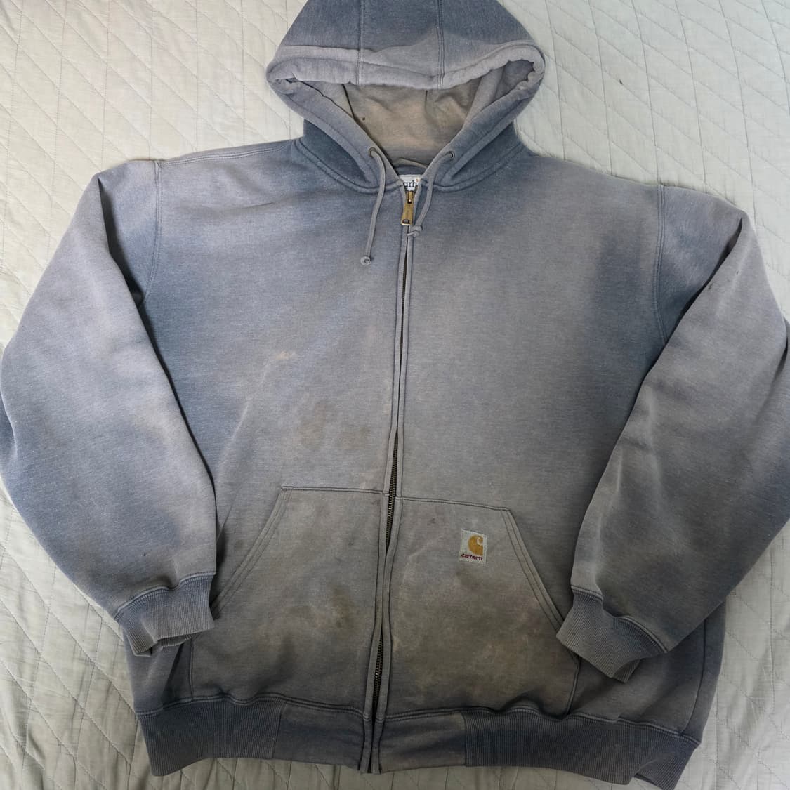[XL] 빈티지 칼하트 트래쉬드 하드 썬페이드 후드집업 상품이미지1