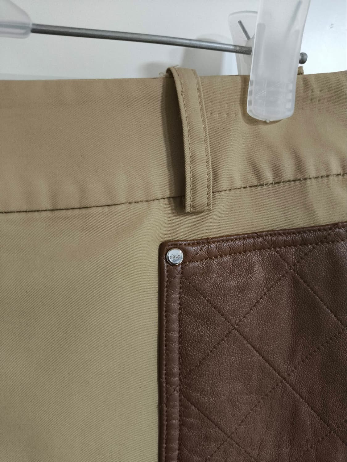 29~30 폴로랄프로렌 가죽 퀼팅 포인트 치마 스커트 상품이미지2