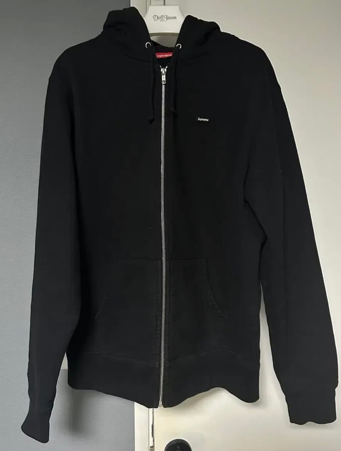 슈프림 스몰 박스 집업 후드 블랙 XL 상품이미지1