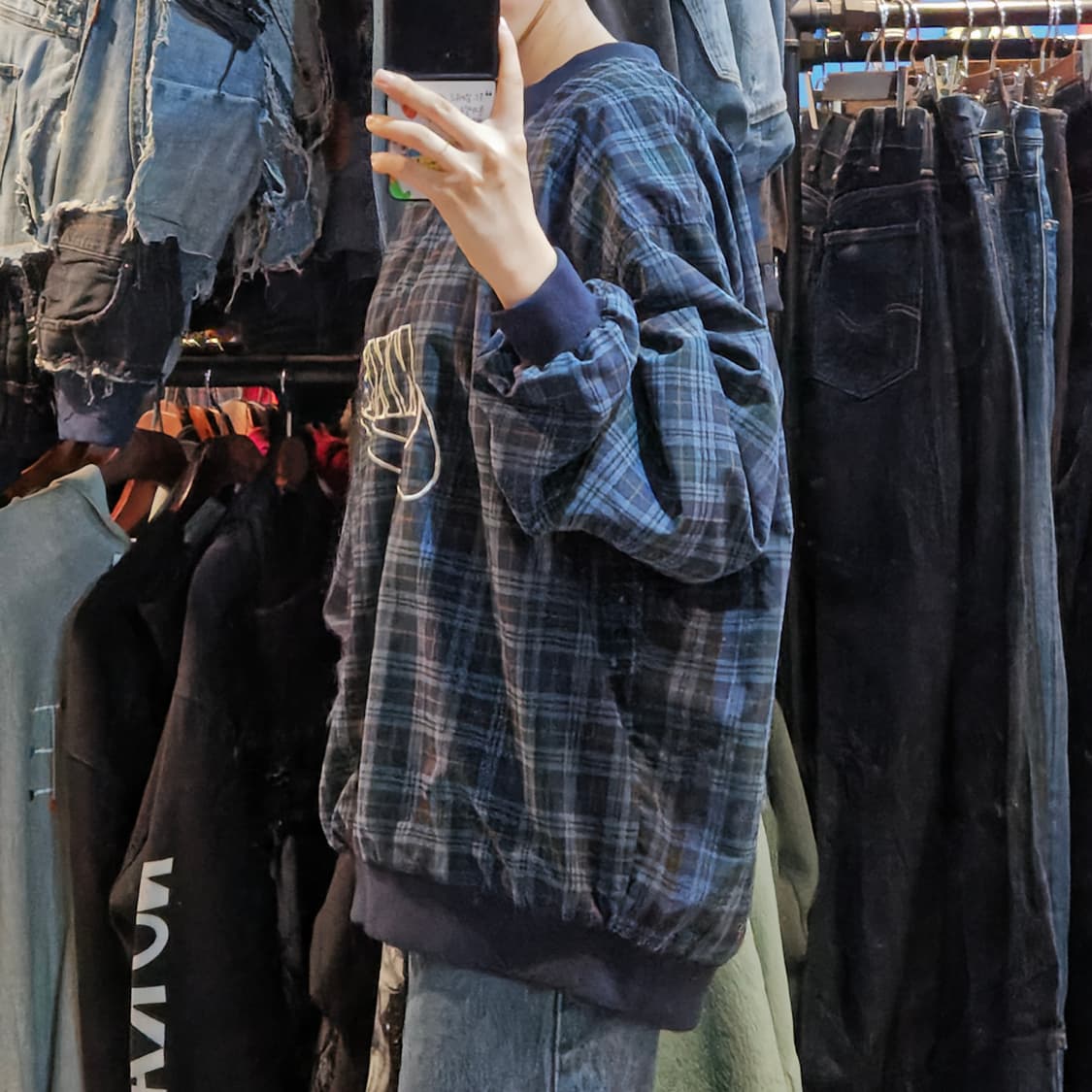 [NO.9] 나이키 빅로고 빈티지 체크 웜업 상품이미지3