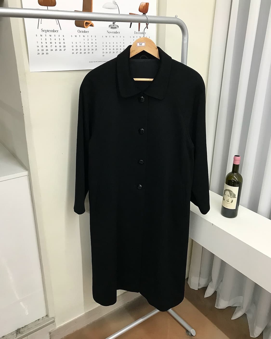 일본 빈티지 캐시미어 100 롱 맥코트 상품이미지1