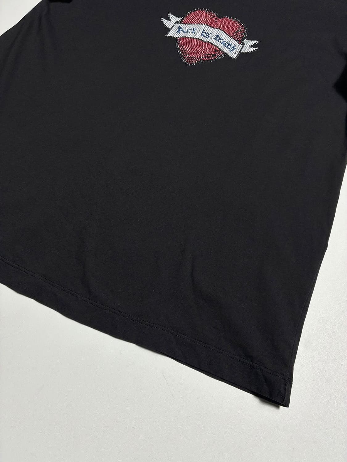 쟈딕앤볼테르 하트 그래픽 블랙 코튼 반팔 티셔츠 R2352 상품이미지4