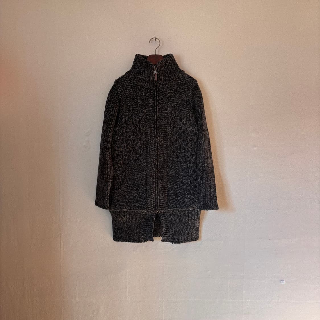 55 다운 패딩 안감 니트 집업 알파카 홈쇼핑 상품이미지10