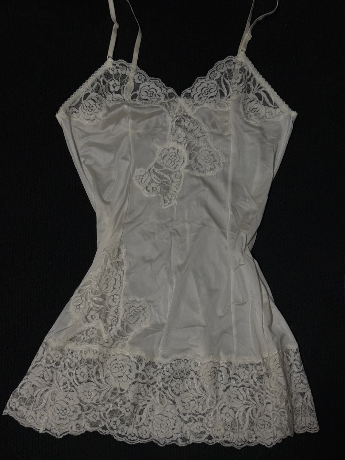 빈티지 오리엔탈 페어리 화이트 슬립원피스 파우닝 큐빈 상품이미지1