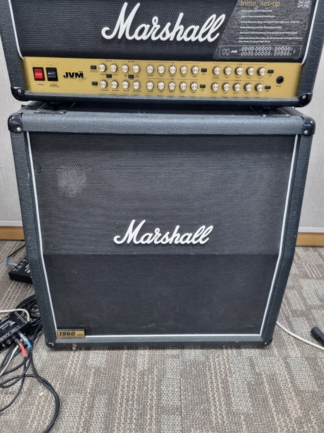 Marshall JVM410H 헤드, 케비넷 세트 판매 합니다. 상품이미지1