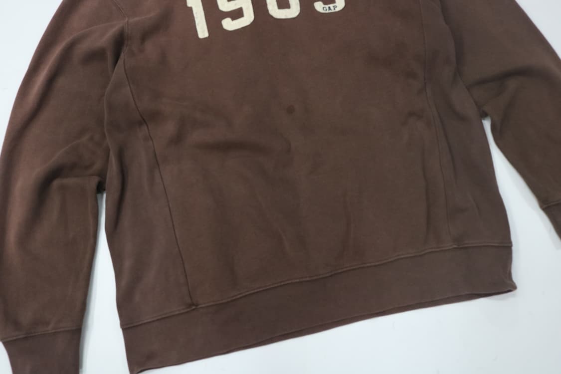 GAP 갭 빈티지 1969 빅 아치 로고 브라운 맨투맨 스웻셔츠 (XL) 상품이미지4