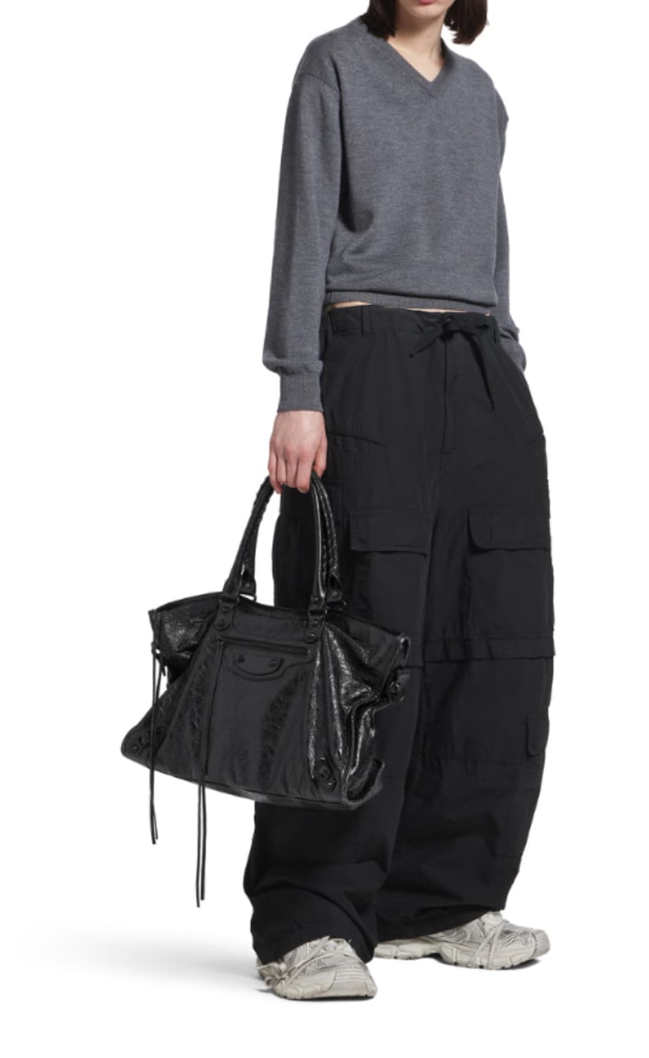 [S급 정품] 발렌시아가 르 시티 모터백 라지 블랙 상품이미지8