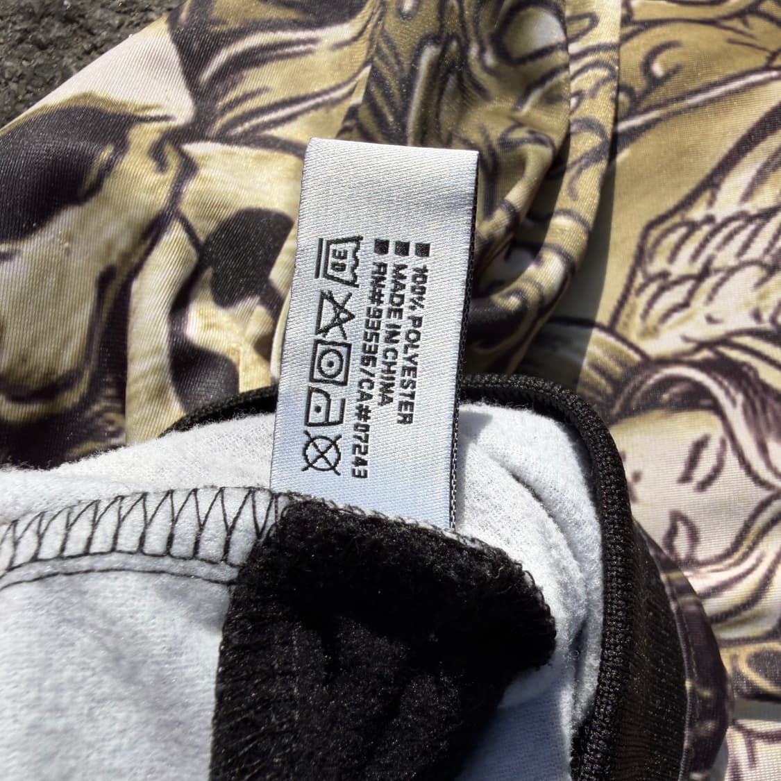 00s 에코 언리미티드 펑크 올드스쿨 해골 프린팅 오버핏 트랙탑 져지 L 상품이미지7