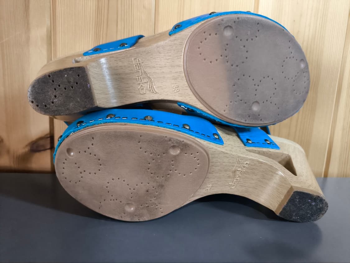 38 240mm 덴스코 우드 가죽 슬링백 힐  상품이미지6