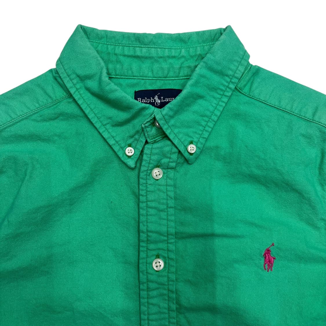폴로 랄프로렌 핑크포니 그린 셔츠 L 상품이미지3