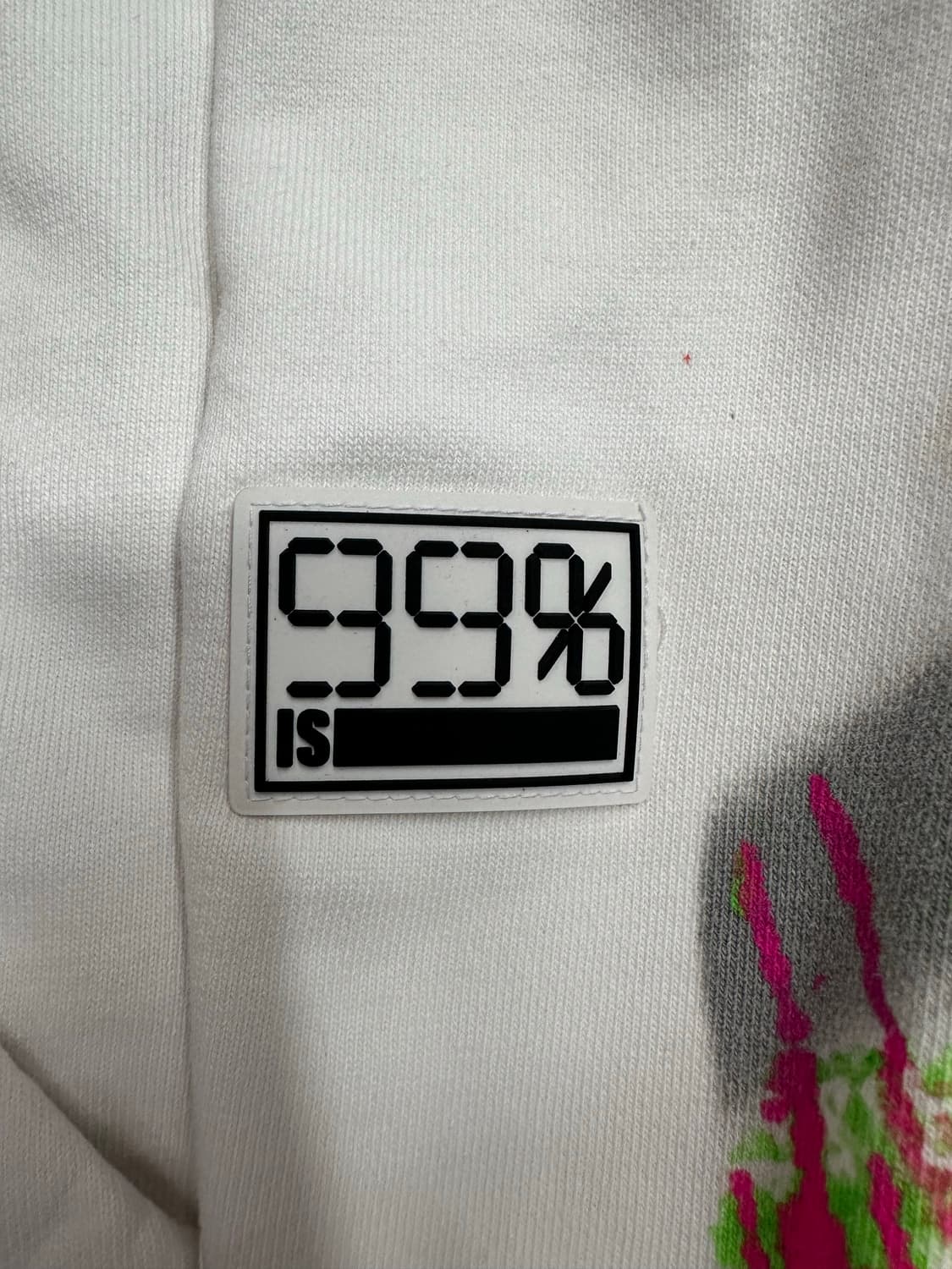 🔥99%IS(바조우) - 스프레이 오버핏 후드 – 화이트 사이즈 3🔥 상품이미지5