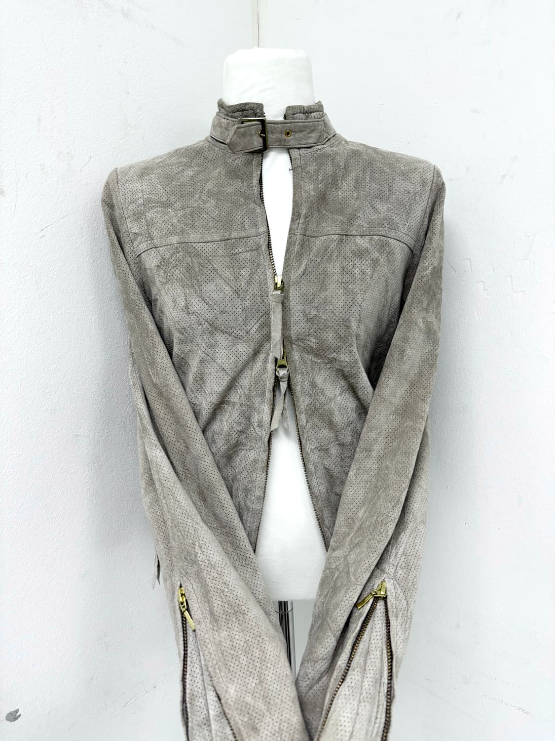 “Vintage”Y2K Mood Beige 2-way Buckle&Zip 상품이미지8