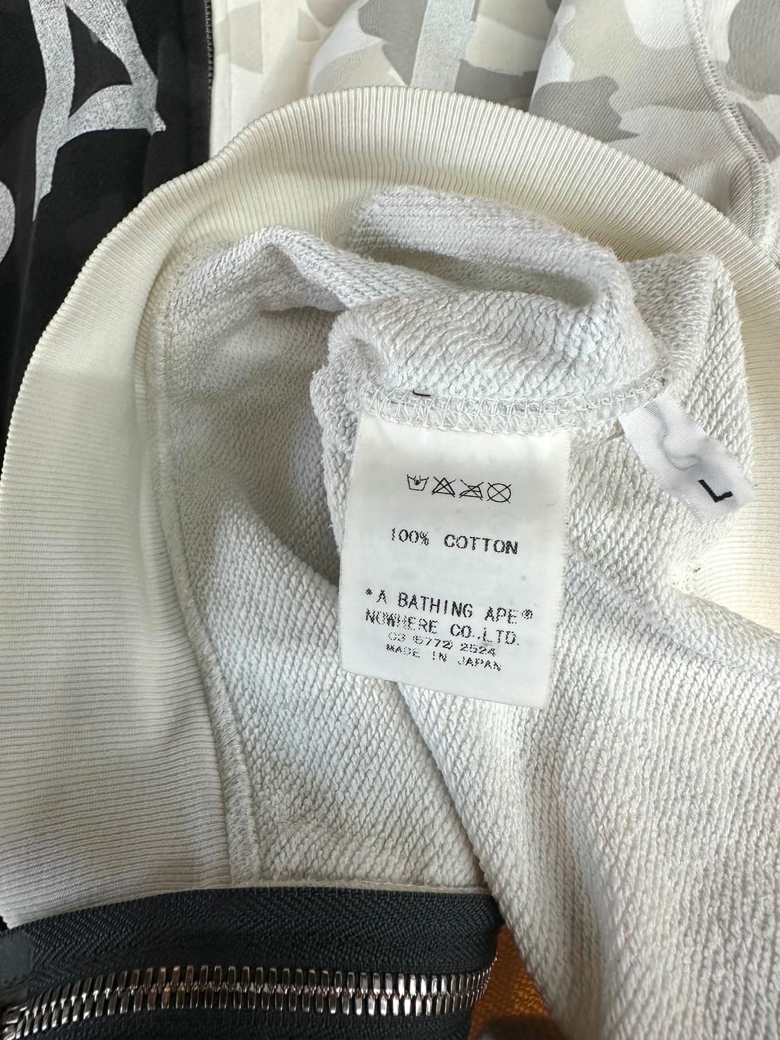 L/ 베이프 OG 00s Half Half 카모 후디집업 상품이미지8