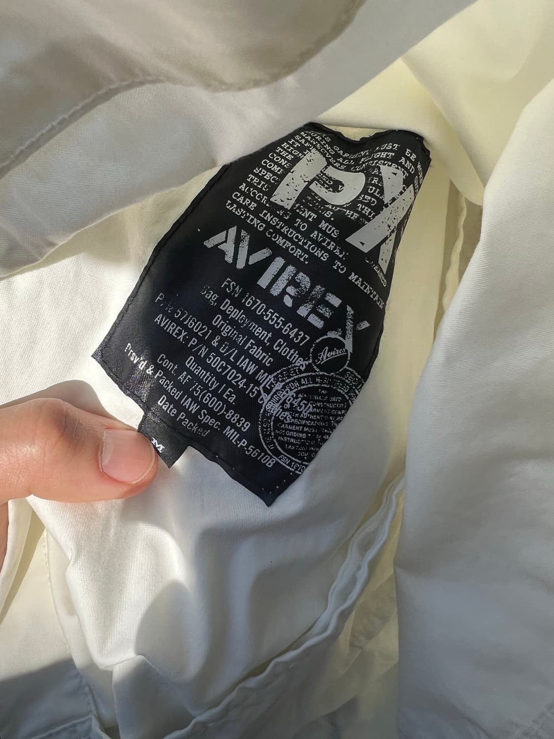 Avirex Souvenir Jacket White 상품이미지5