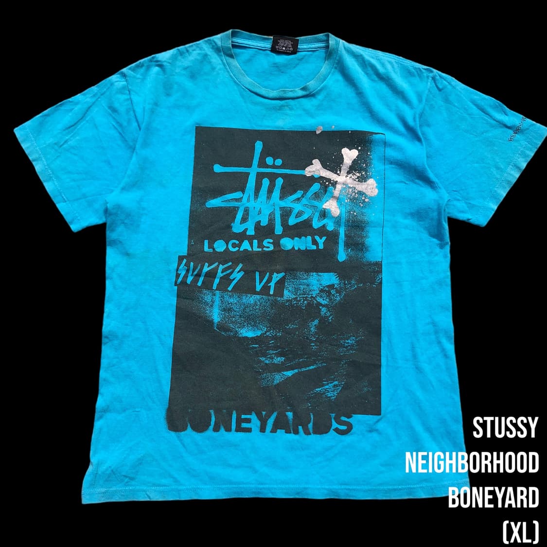 [XL] 스투시 X 네이버후드 반팔티 상품이미지1