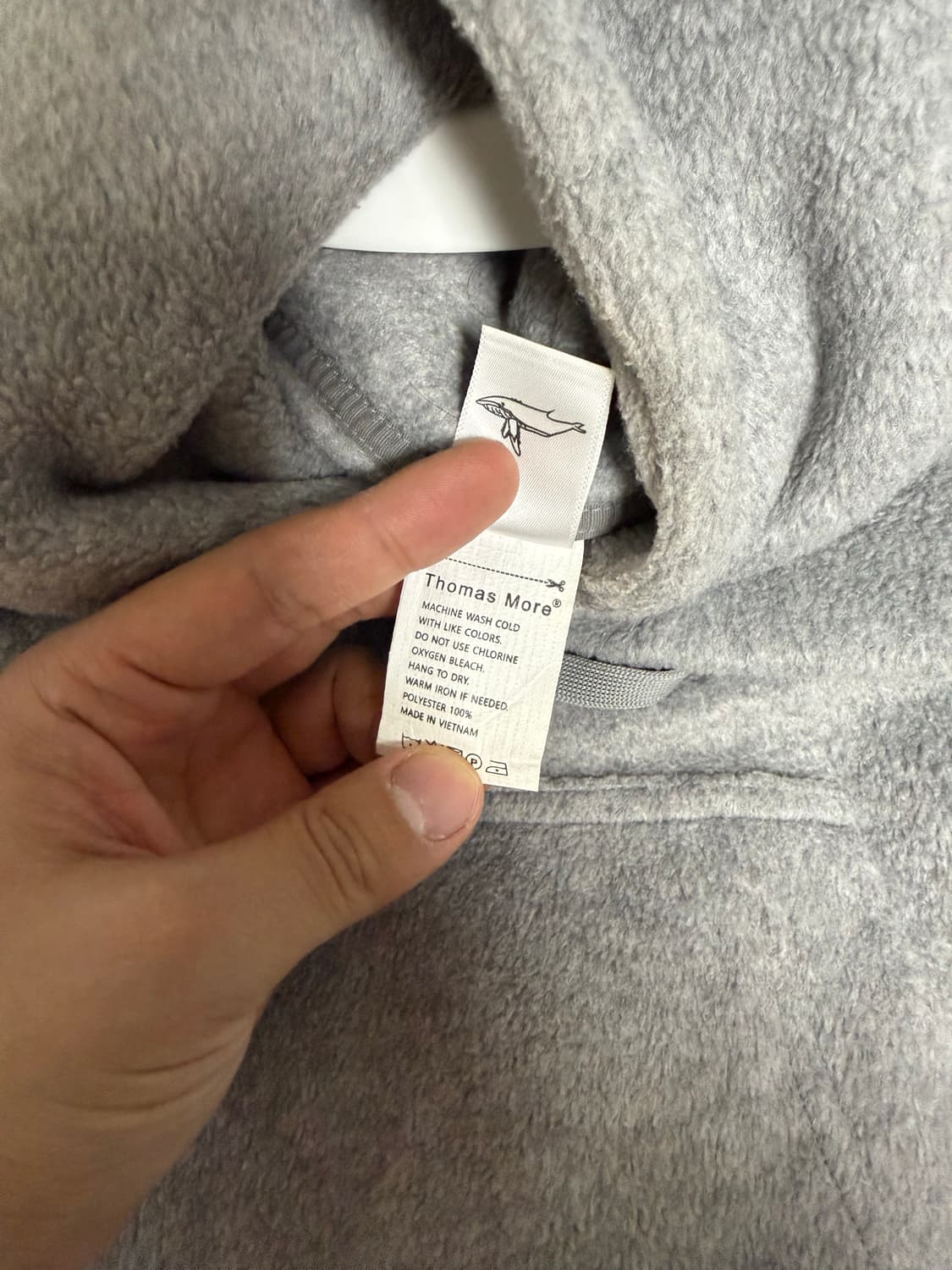 토마스모어 플리스 후드 그레이 M 상품이미지5