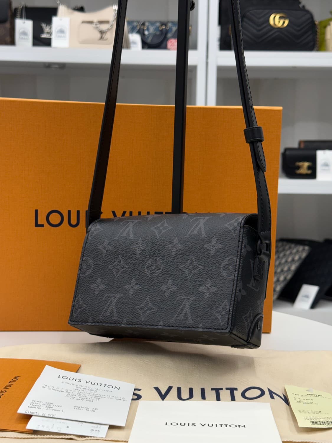 [OS] 루이비통 이클립스 스티머 웨어러블 월릿 크로스백 상품이미지2