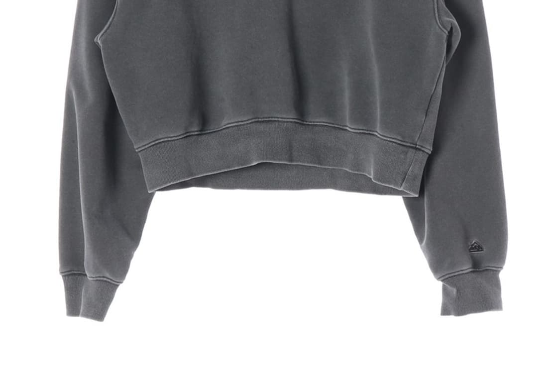 LEE 빈티지 피그먼트 차콜 빅로고 크롭 맨투맨 M 상품이미지4