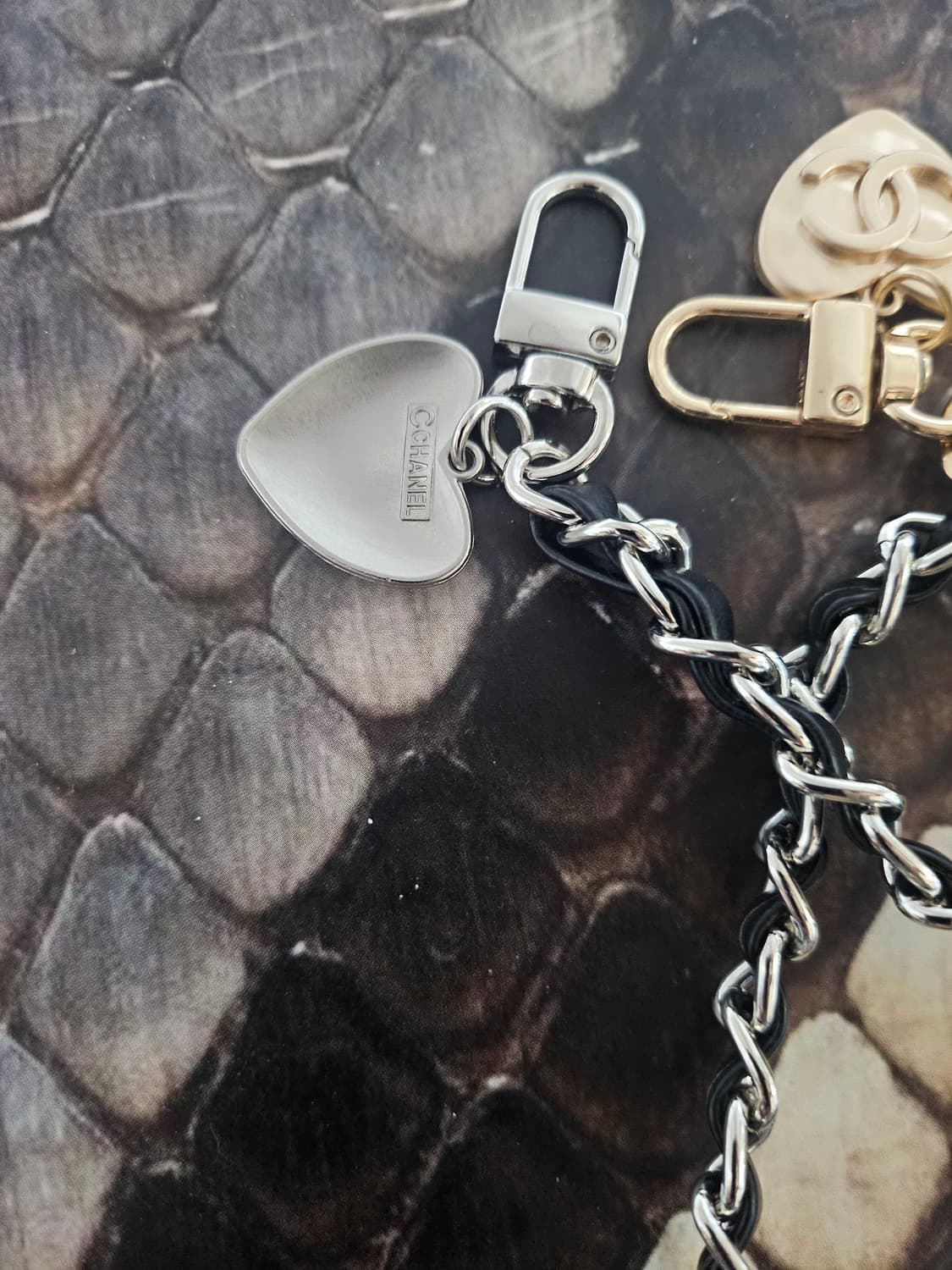 샤넬 정품 빈티지 백참 체인, 업사이클링 손목 스트랩 키링 상품이미지4