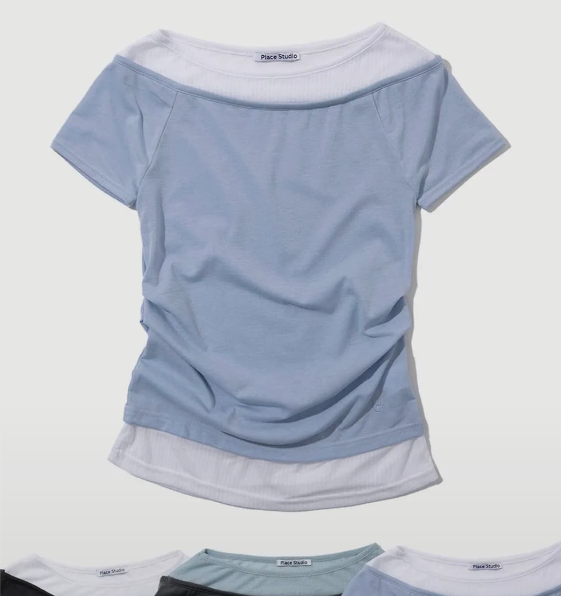 플레이스 스튜디오 레이어드 슬리브 반팔 티 상품이미지1
