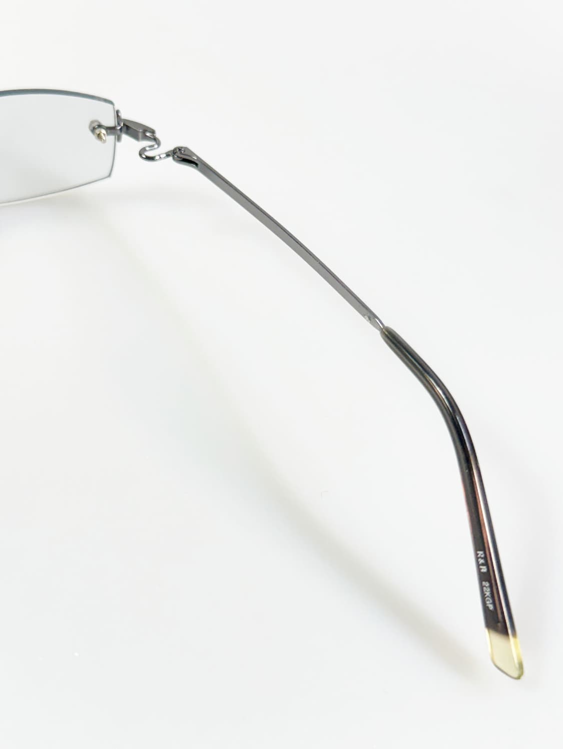 R&B EYEWEAR 무테 스퀘어 건메탈 빈티지 안경 상품이미지7
