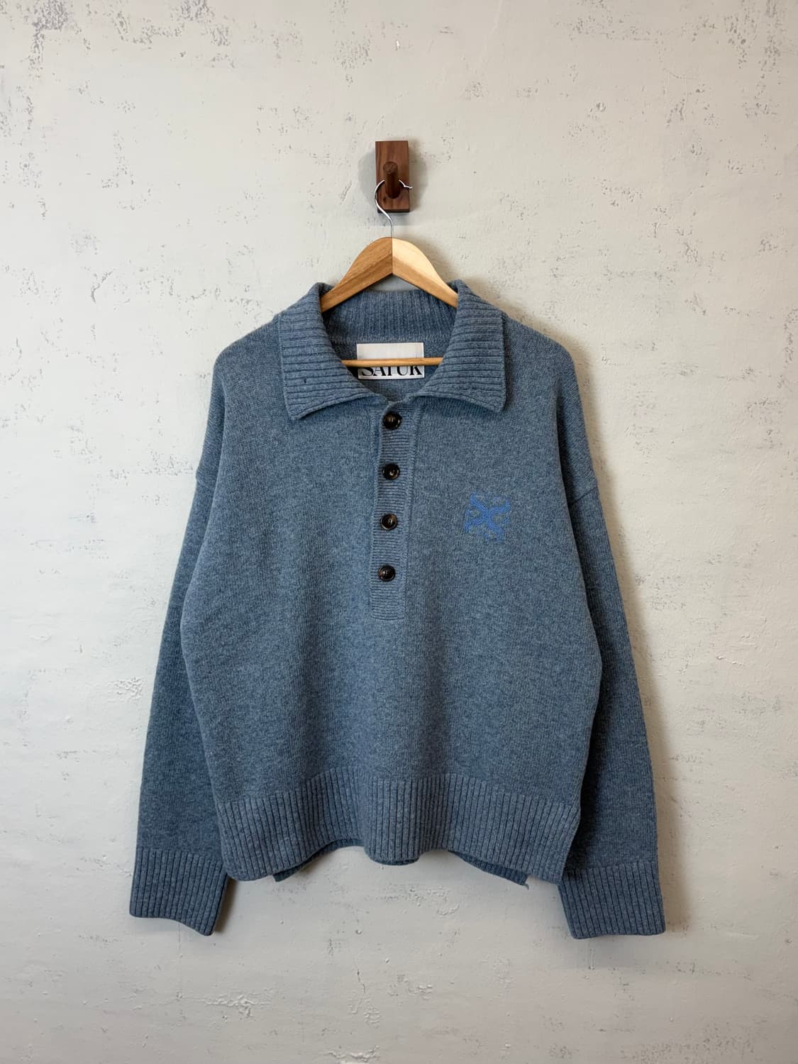 SATUR 세터 램스울 카라 니트 상품이미지1