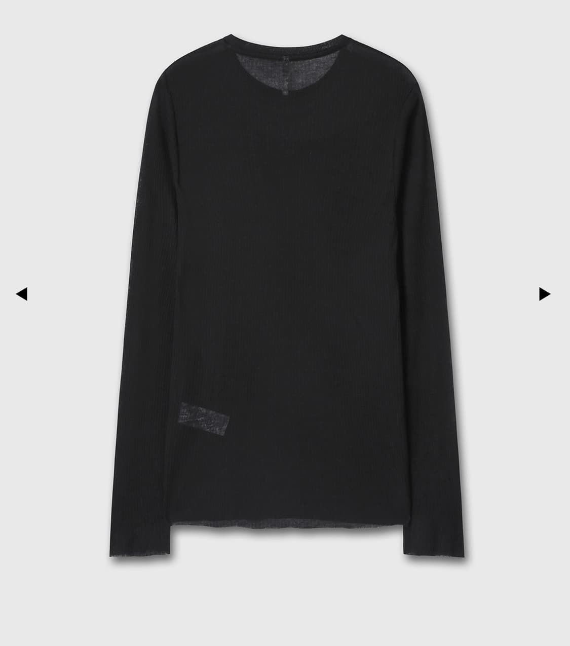 토니웩 SHEER WOOL RIBBED KNIT TOP_ BLACK  상품이미지3