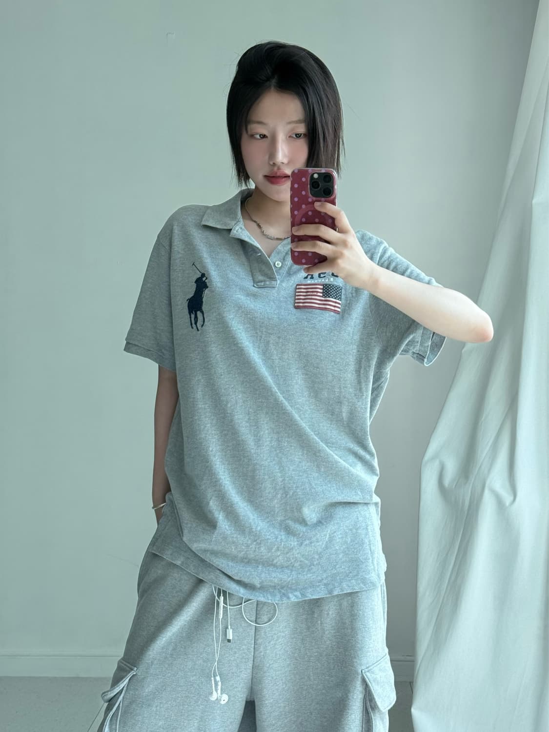 폴로 빅포니 성조기 pk 반팔티 상품이미지3