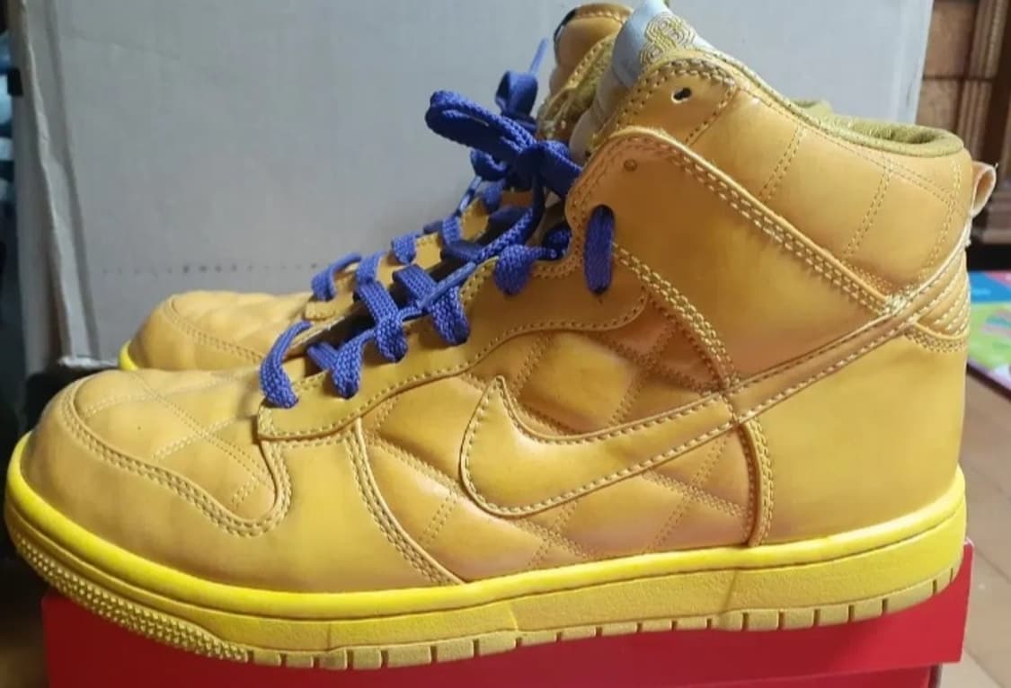 나이키 덩크 하이 슈프림 올림픽 옐로우 260 상품이미지1