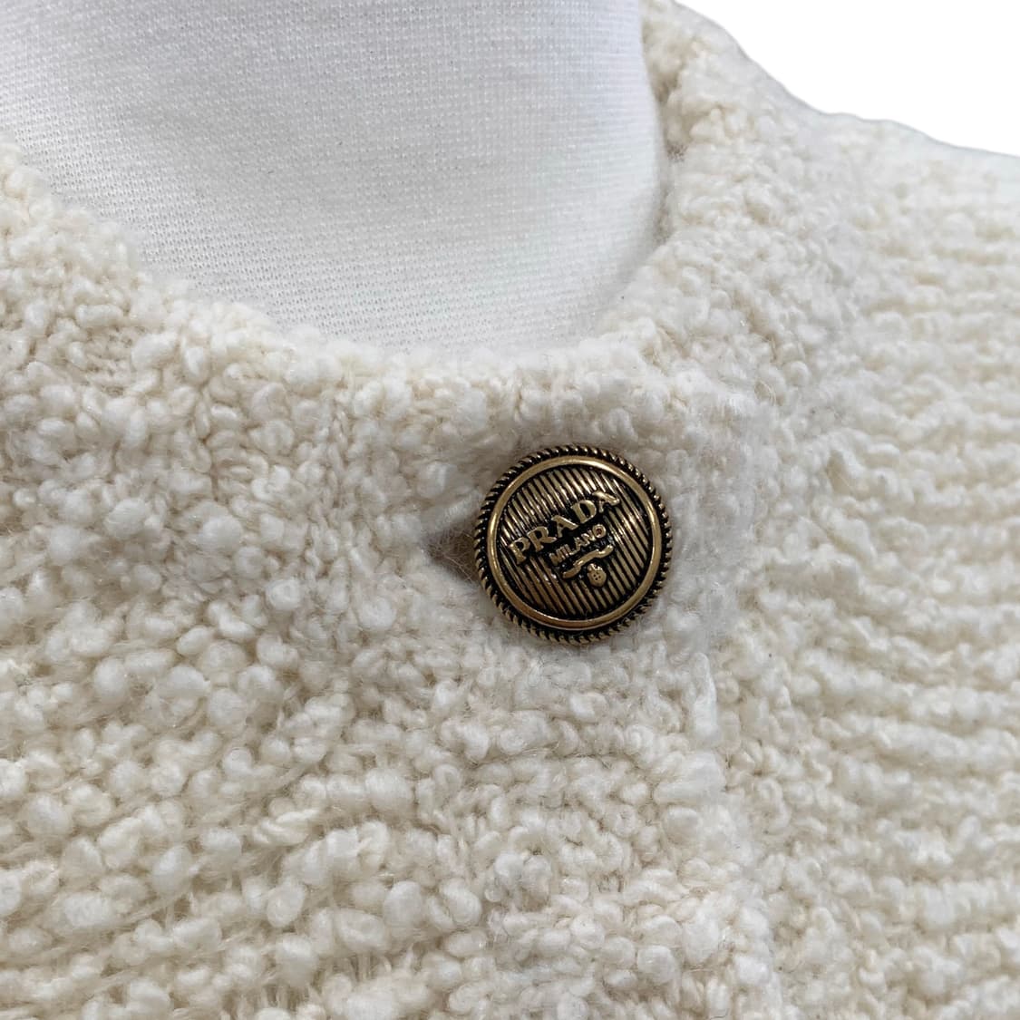 프라다 23FW 부클레 모헤어 니트 가디건 상품이미지5