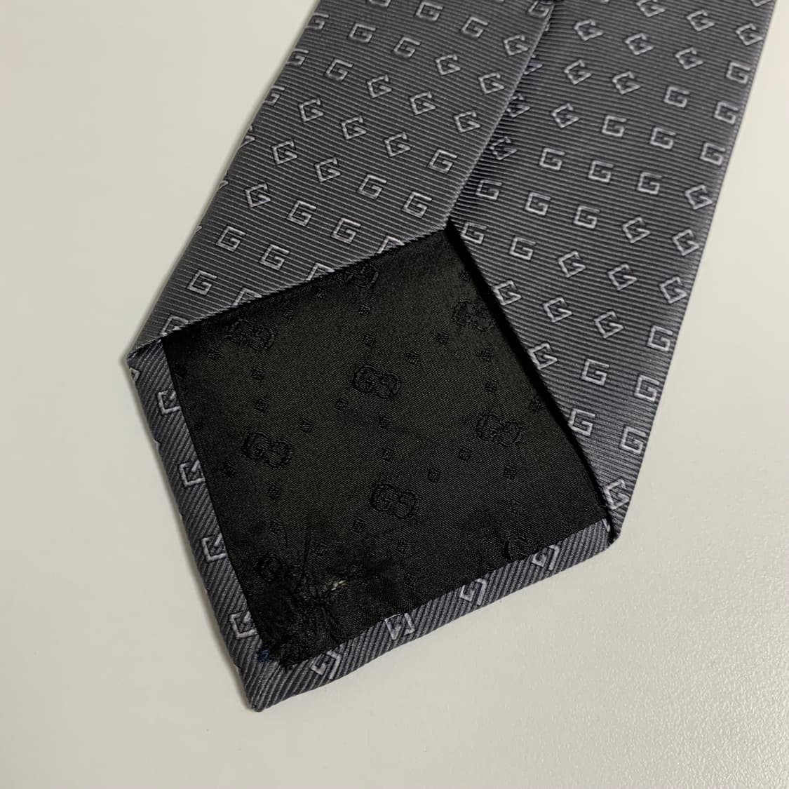 구찌(GUCCI) GG로고플레이 명품넥타이 100실크 이태리 A등급 상품이미지10