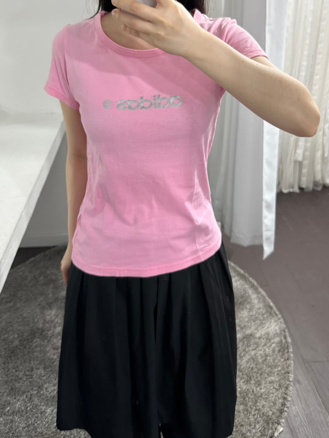 adidas pink logo top 상품이미지2