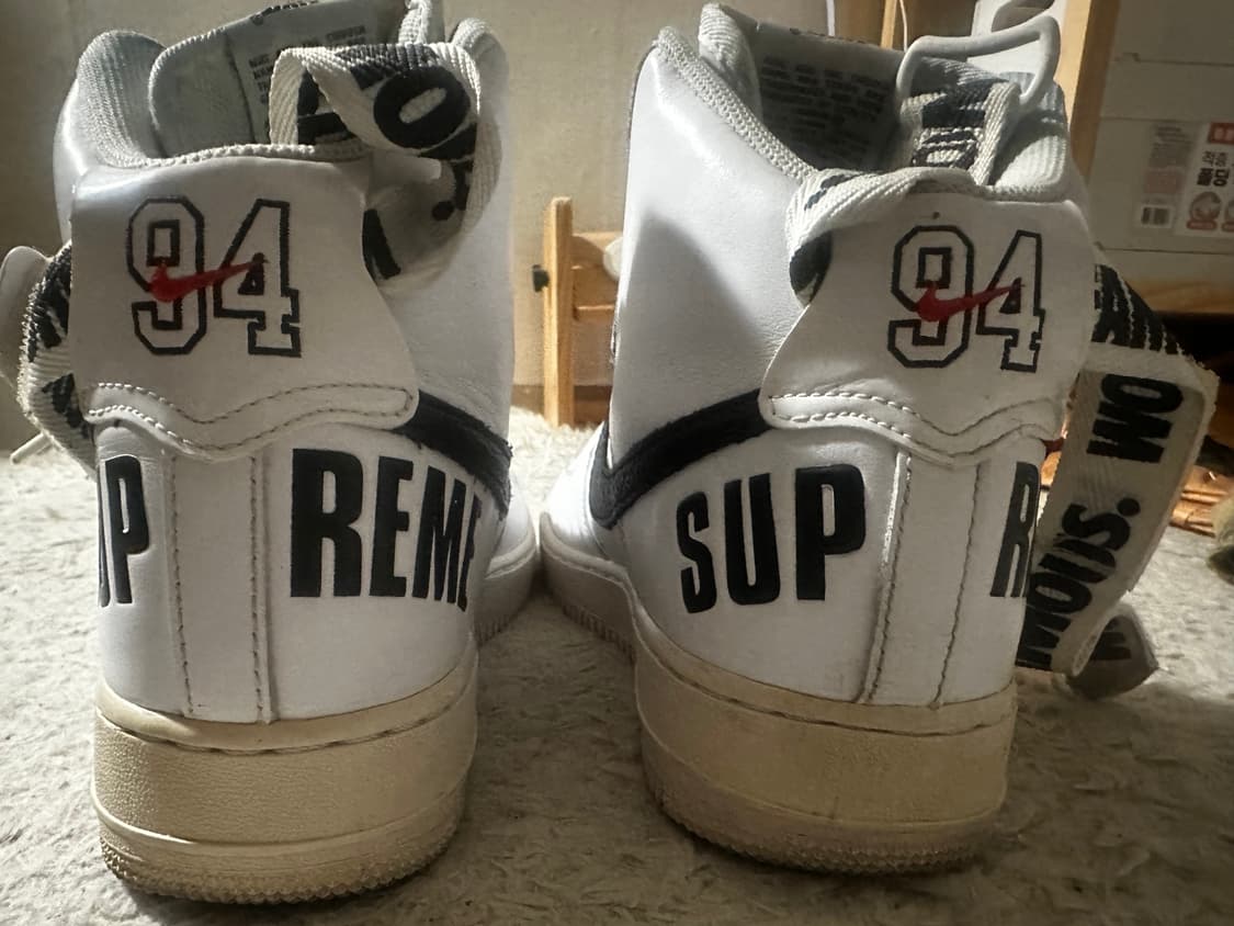 슈프림x나이키 에어포스 하이 265 상품이미지8