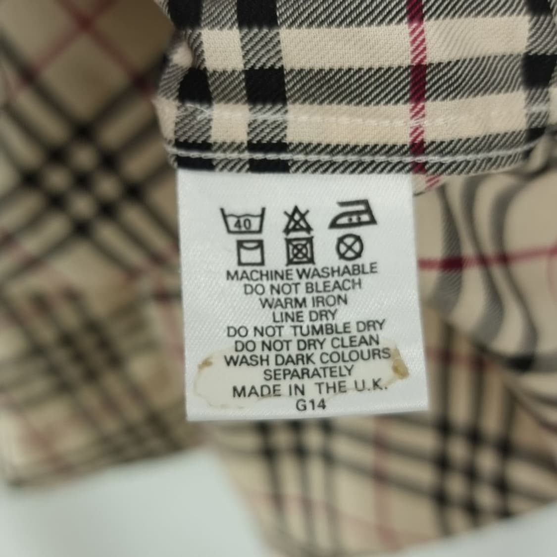 [버버리] 로고 자수 빈티지 체크 셔츠 P01168 상품이미지9