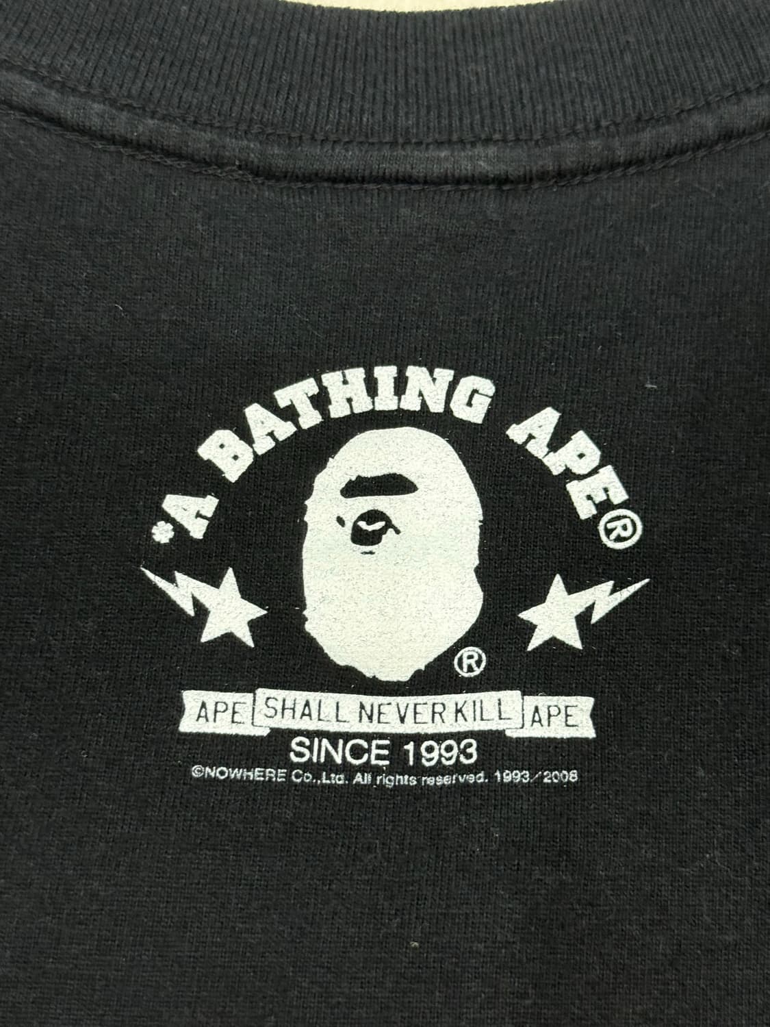 2008 니고 시절 진짜 베이프 베이비 마일로 반팔 티셔츠 상품이미지3