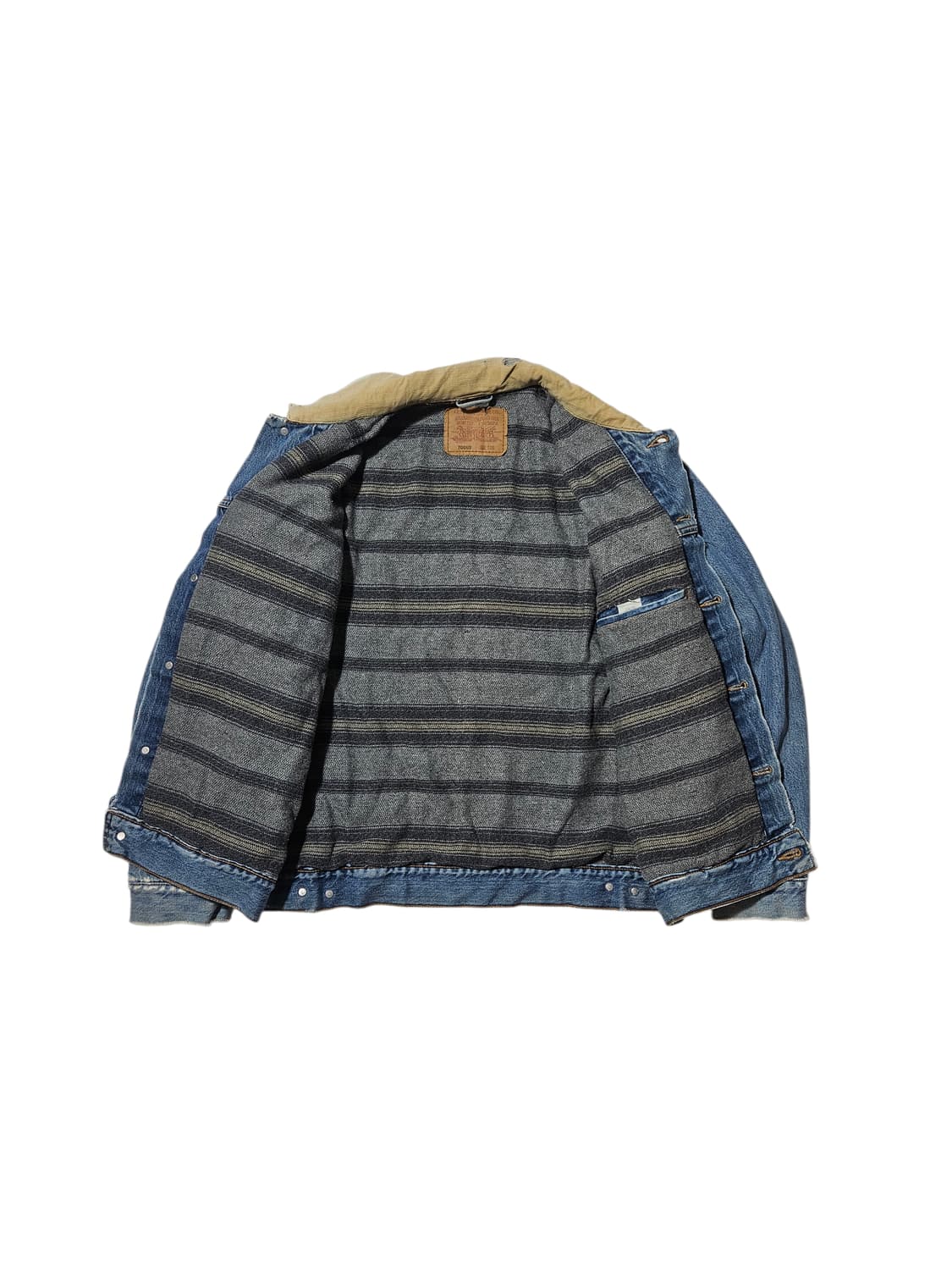 리바이스 블랭킷 라이너 데미지 트러커 자켓 청자켓 L 상품이미지4