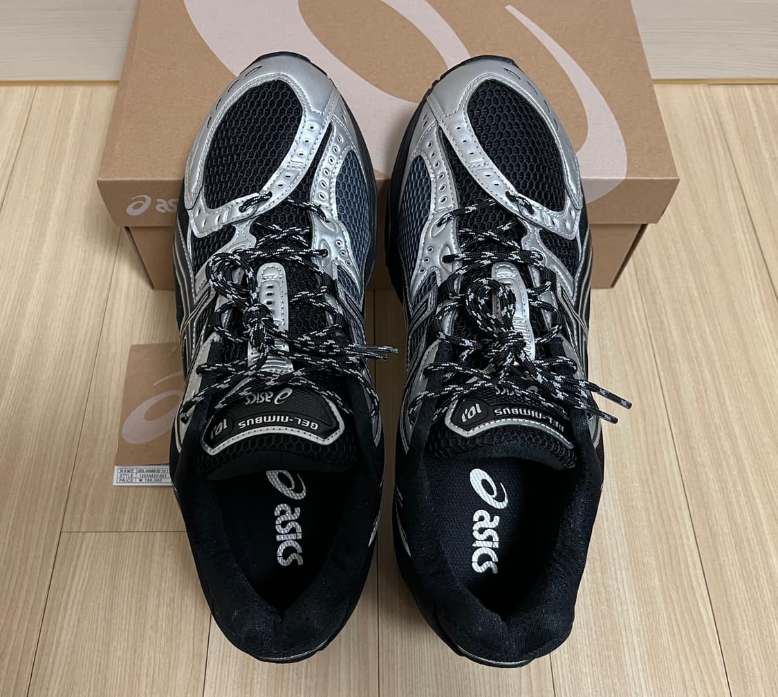 [285] 아식스 젤 님버스 10.1 블랙 퓨어실버 한국한정 상품이미지4